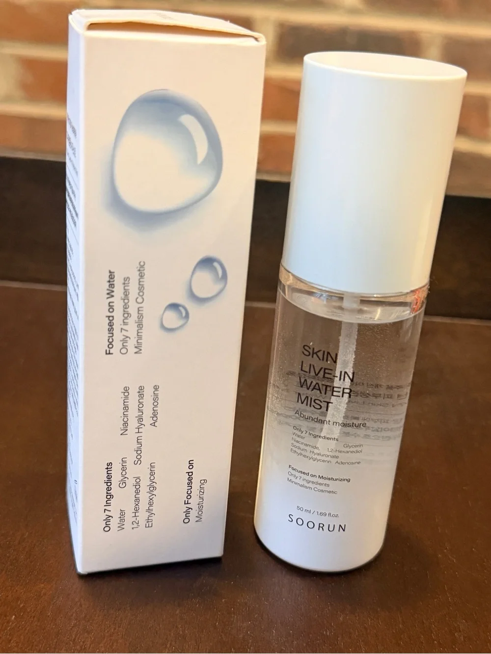 SOORUN Korean Skin Live-In Water Mist - Hydrating Face Mist NEW